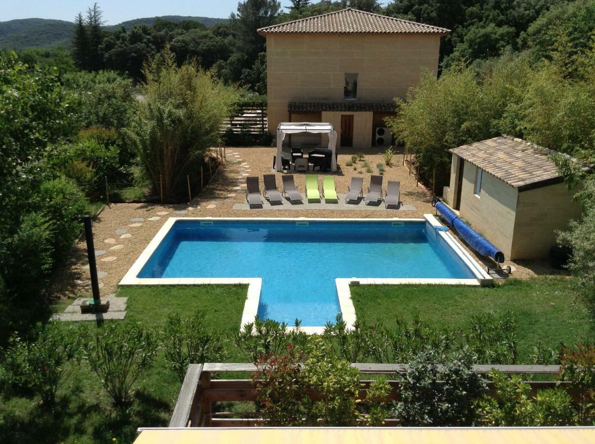 Villa La Charmeuse Fleurie Collias Kültér fotó